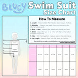 Bluey Girls Swimming Costume, Long Sleeve Swimwear - Get Trend