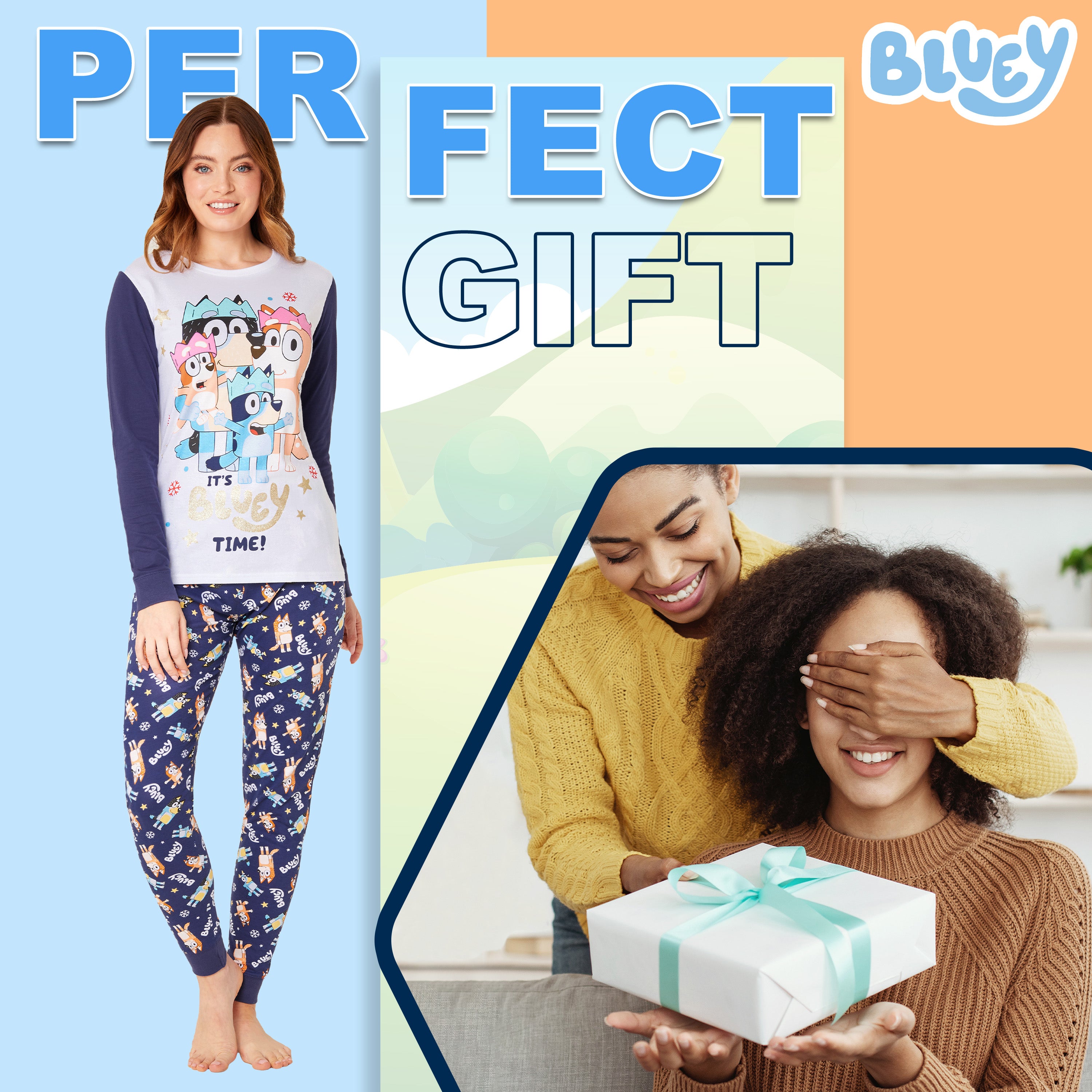 Bluey Christmas Matching Family Pyjamas - Xmas Matching PJs for Women - Get Trend