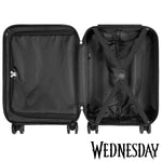 Wednesday Kids Suitcase with Wheels - Carry On Travel Bag with Handle - Get Trend