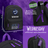 Wednesday School Backpack for Kids and Teenagers - Black/Blue - Get Trend