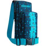 Minecraft Boys Crossbody Bag with Adjustable Strap - Gamer Gifts