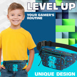 Minecraft Boys Fashion Waist Pack with Adjustable Strap, Creeper Travel Bag - Gamer Gifts