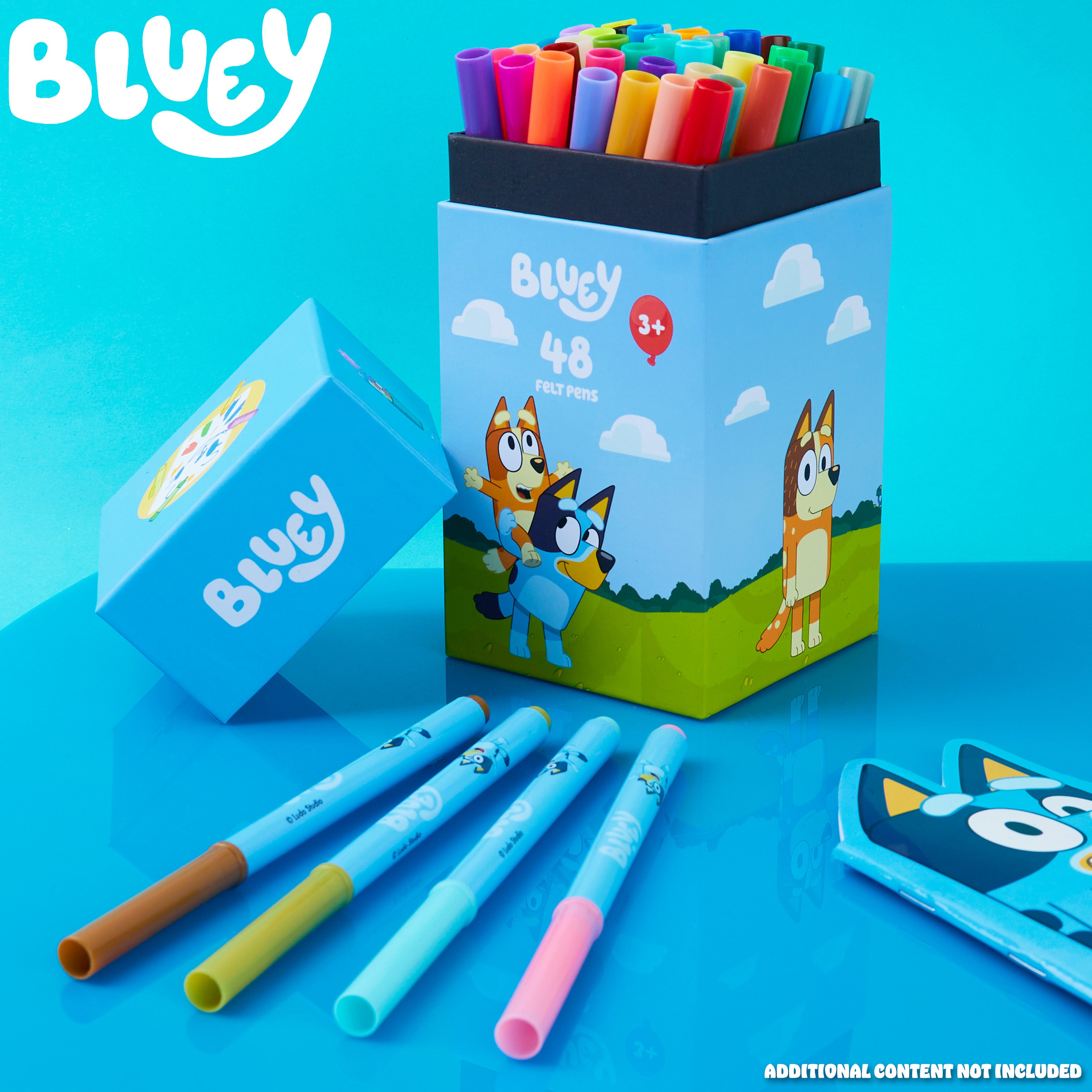 Bluey Colouring Pens for Kids -  48 Piece Set - Get Trend