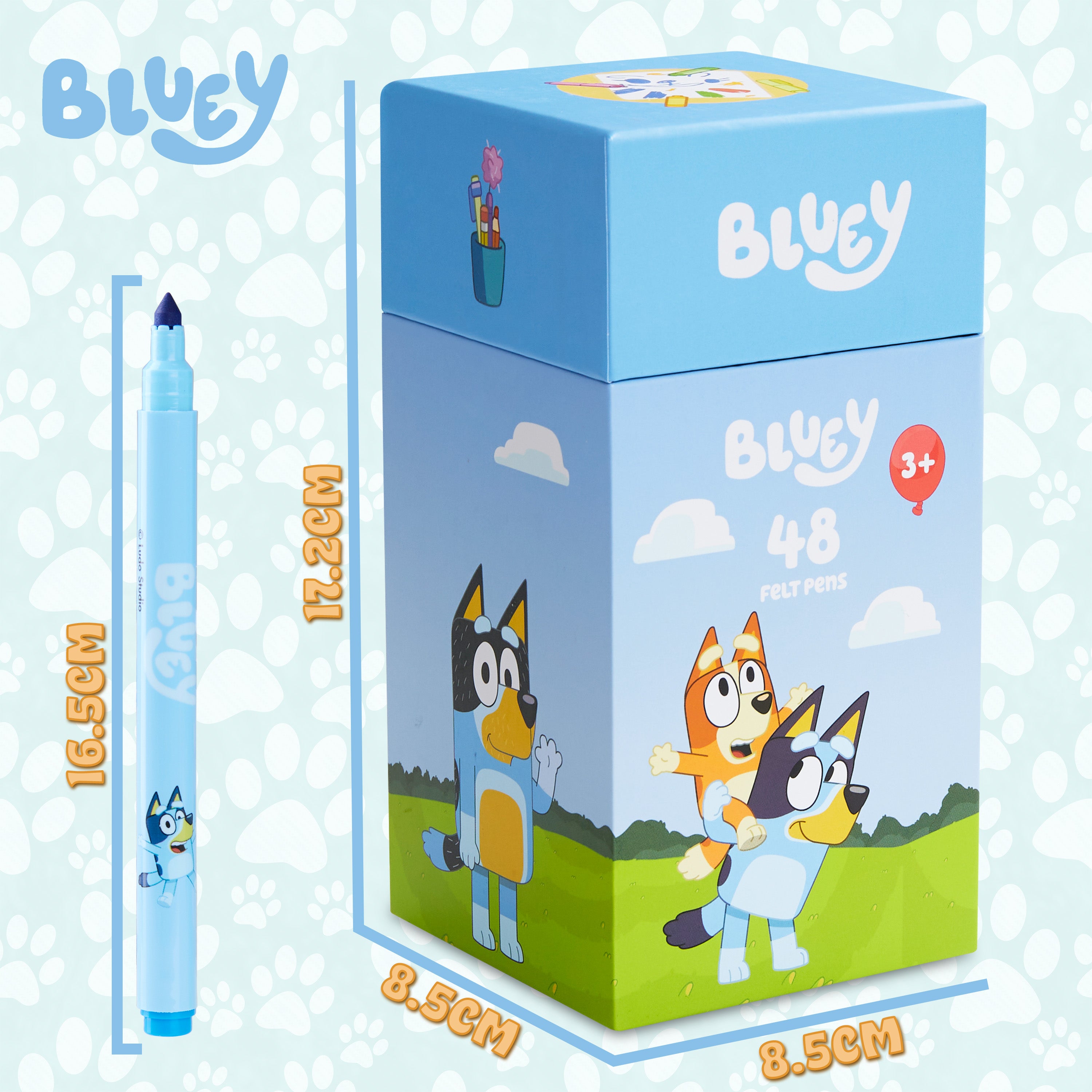 Bluey Colouring Pens for Kids -  48 Piece Set - Get Trend