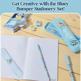 Bluey Stationery Set for Kids Notebook & Colouring Pencils Set - Get Trend