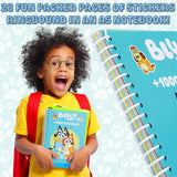 Bluey Sticker Book for Kids with 28 Sticker Sheets & Over 1000 Stickers for Scrapbooking - Get Trend