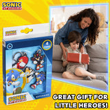 Sonic The Hedgehog Keyrings for Kids, Rubber Keyrings  - 4 Pack Mini Figures - Get Trend