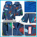 Marvel Boys Waterproof Jacket, Fleece Lining Raincoat for Boys - Get Trend