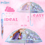 Disney Frozen Clear Dome Umbrella for Girls - Frozen transparent Umbrella - Get Trend