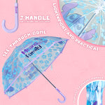 Disney Stitch Clear Dome Umbrella for Girls - Transparent Umbrella - Get Trend