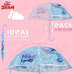 Disney Stitch Clear Dome Umbrella for Girls - Transparent Umbrella - Get Trend