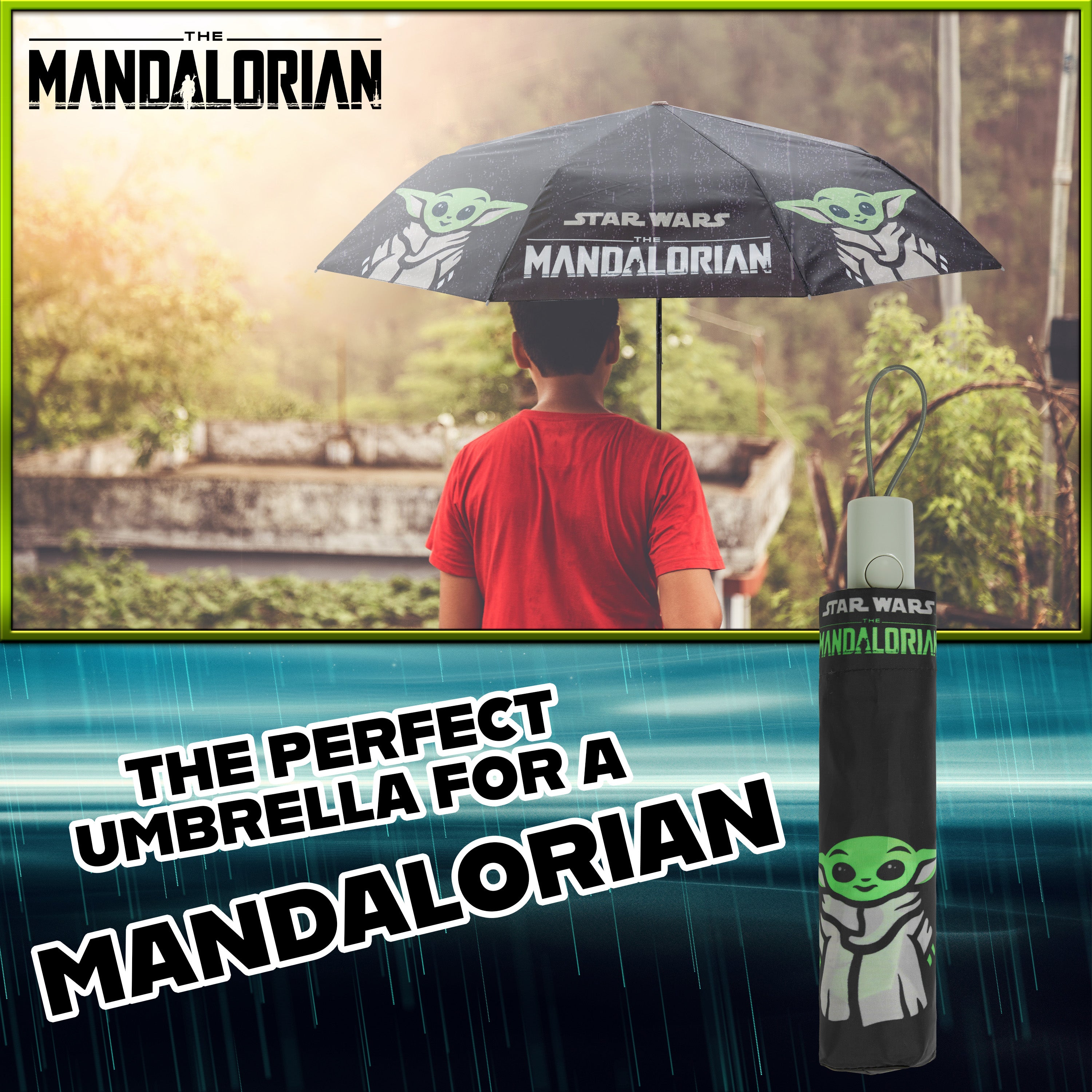 Disney The Mandalorian Folding Umbrella for Adults and Teenagers - Get Trend