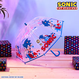 Sonic the Hedgehog Clear Umbrella for Boys - Folding Dome Birdcage Umbrella - Get Trend