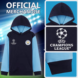 MANCHESTER CITY F.C. Boys Hoodie Teenagers Warm Hooded Sweatshirt Man City Gifts