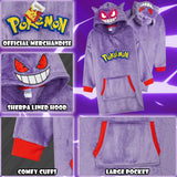 Pokemon Boys Oversized Fleece Hoodie with Sherpa-Lined Hood - Anime Gifts