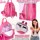 Barbie Womens Backpack, Internal Pockets & Zipped Compartments - Gifts for Her