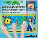 Minecraft Desk Pad for Kids and Teenagers - Green