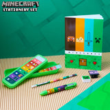 Minecraft Filled Pencil Case and Stationery Set for Kids-Green/Multi