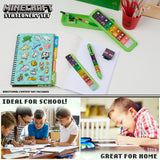 Minecraft Filled Pencil Case and Stationery Set for Kids-Green/Multi