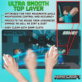 Minecraft Desk Pad for Kids and Teenagers - Blue