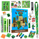 Minecraft Advent Calendar 2024, Stationery, Notebooks, Stickers, Badges for kids