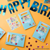 Bluey Party Bags for Kids with Sticker Sheet Included, Pack of 10 - Kids' Party Favours