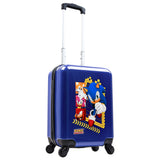 SONIC THE HEDGEHOG Suitcase for Kids, Travel Luggage 49 x 33 x 22cm, 30L Capacity, 4 Wheels - Gamer Travel Essentials