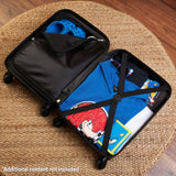 SONIC THE HEDGEHOG Suitcase for Kids, Travel Luggage 49 x 33 x 22cm, 30L Capacity, 4 Wheels - Gamer Travel Essentials