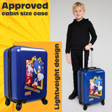 SONIC THE HEDGEHOG Suitcase for Kids, Travel Luggage 49 x 33 x 22cm, 30L Capacity, 4 Wheels - Gamer Travel Essentials