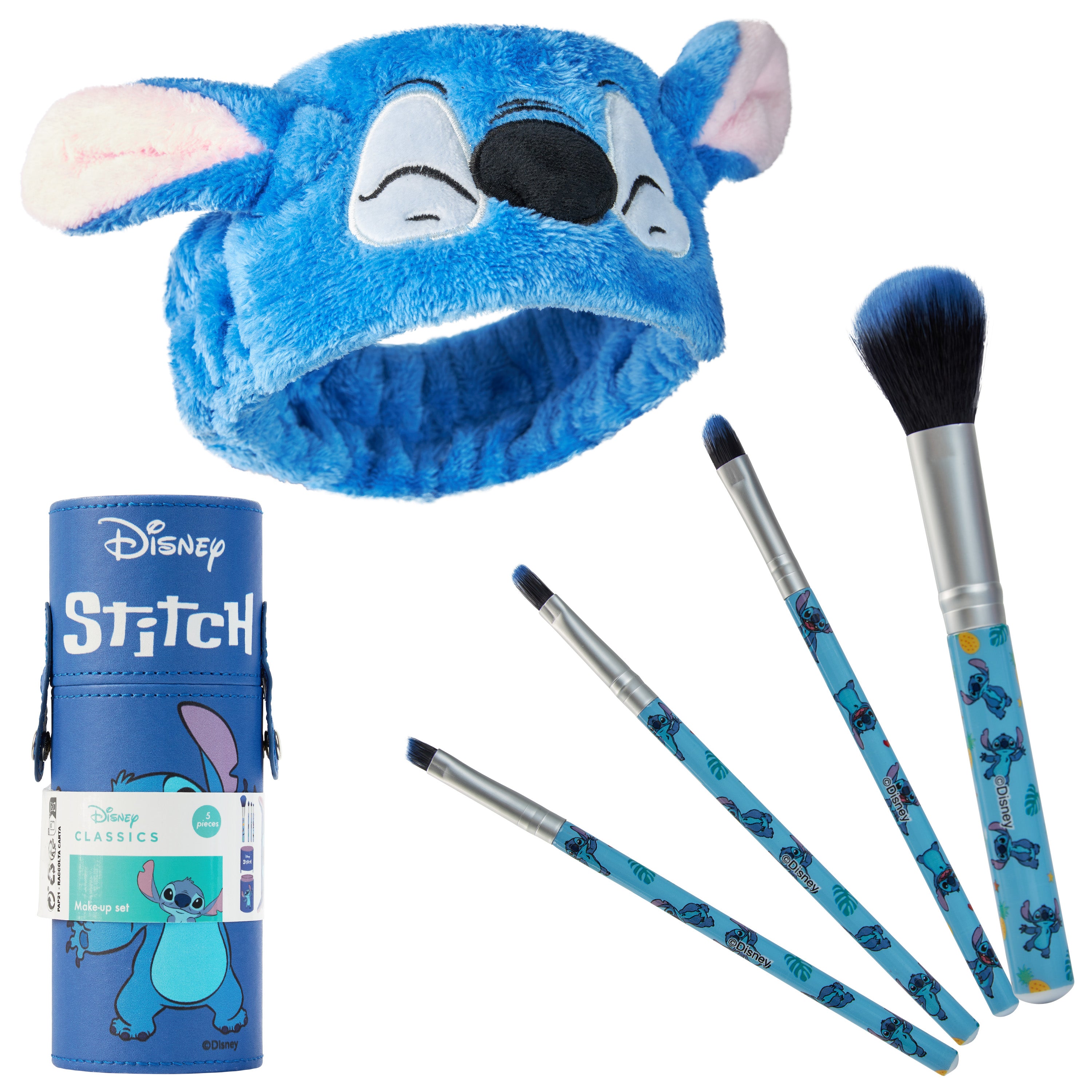 Disney Stitch Makeup Brush Set for Women - Blue - Get Trend