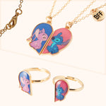 Disney Stitch Friendship Jewellery Set - Earrings, Bracelet & Necklace - Stitch & Angel - Get Trend