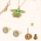 Disney Jewellery Set - Earrings, Bracelet & Necklace - Baby Yoda - Get Trend