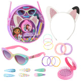 Gabby's Dollhouse Girls Handbag, Shoulder Bag with Hair Accessories and Sunglasses