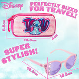 Disney Girls UV Protection Sunglasses, Case and Hair Accessories Set - Stitch - Get Trend