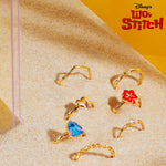 Disney Girls Rings, Adjustable Gold Rings Pack of 7 - Girls Gifts - Get Trend