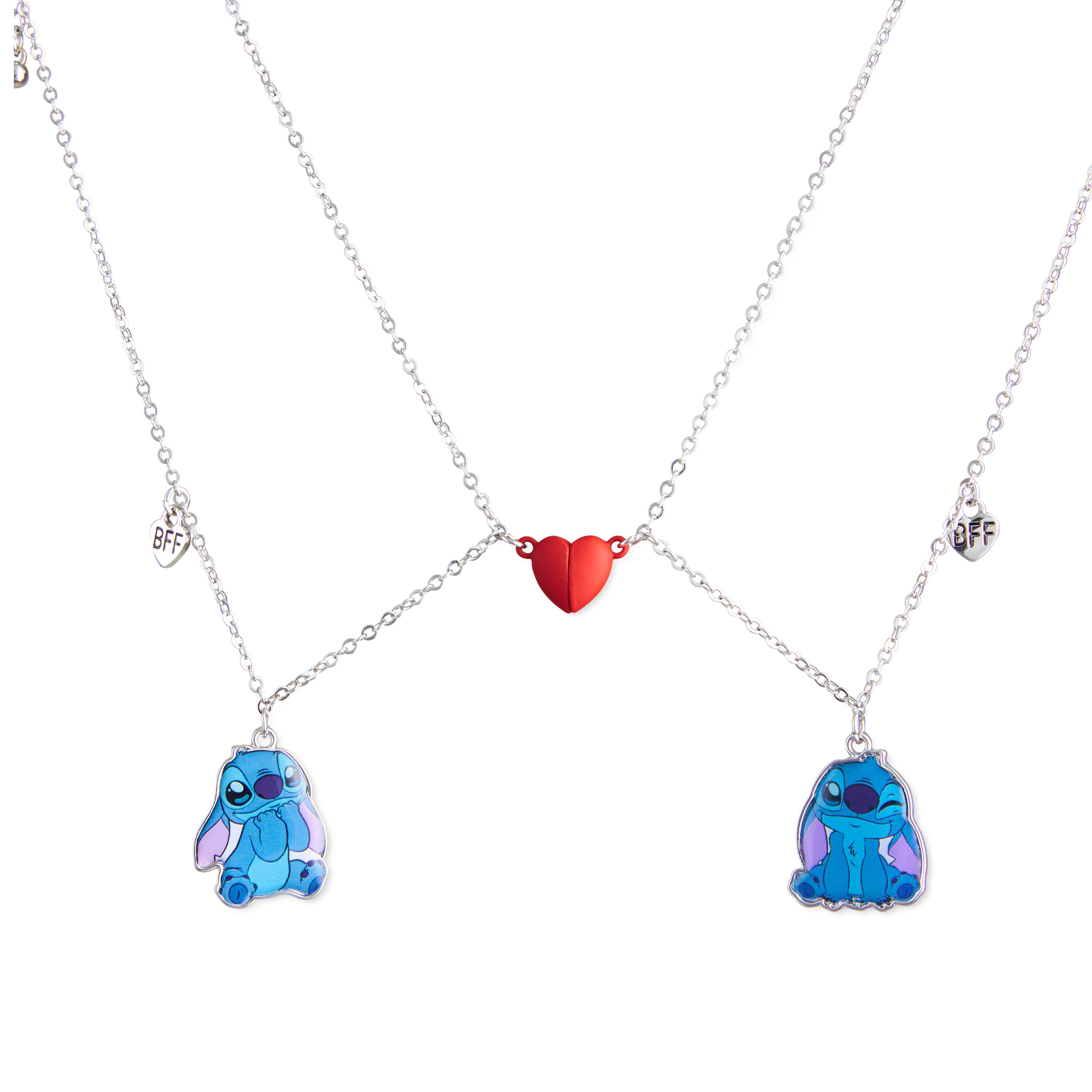 Disney Stitch Girls Jewellery Set, Friendship Necklace Set - Stitch Gifts - Get Trend