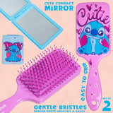 Disney Detangle Hair Brush, Paddle Brush and Compact Mirror Set - Gifts for her