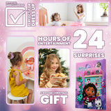 Gabby's Dollhouse Advent Calendar 2024 Girls Hair Accessories Countdown Calendar