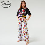 Disney Womens Pyjamas Set - Nightwear for Women - Black/Grey Minnie - Get Trend