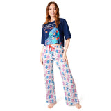 Disney Stitch Womens Pyjamas Set - Stitch Nightwear for Womens - Navy Stitch - Get Trend