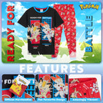 Pokemon Boys Pyjamas Set - Lounge Wear T-Shirt and Long Bottoms Set - Get Trend