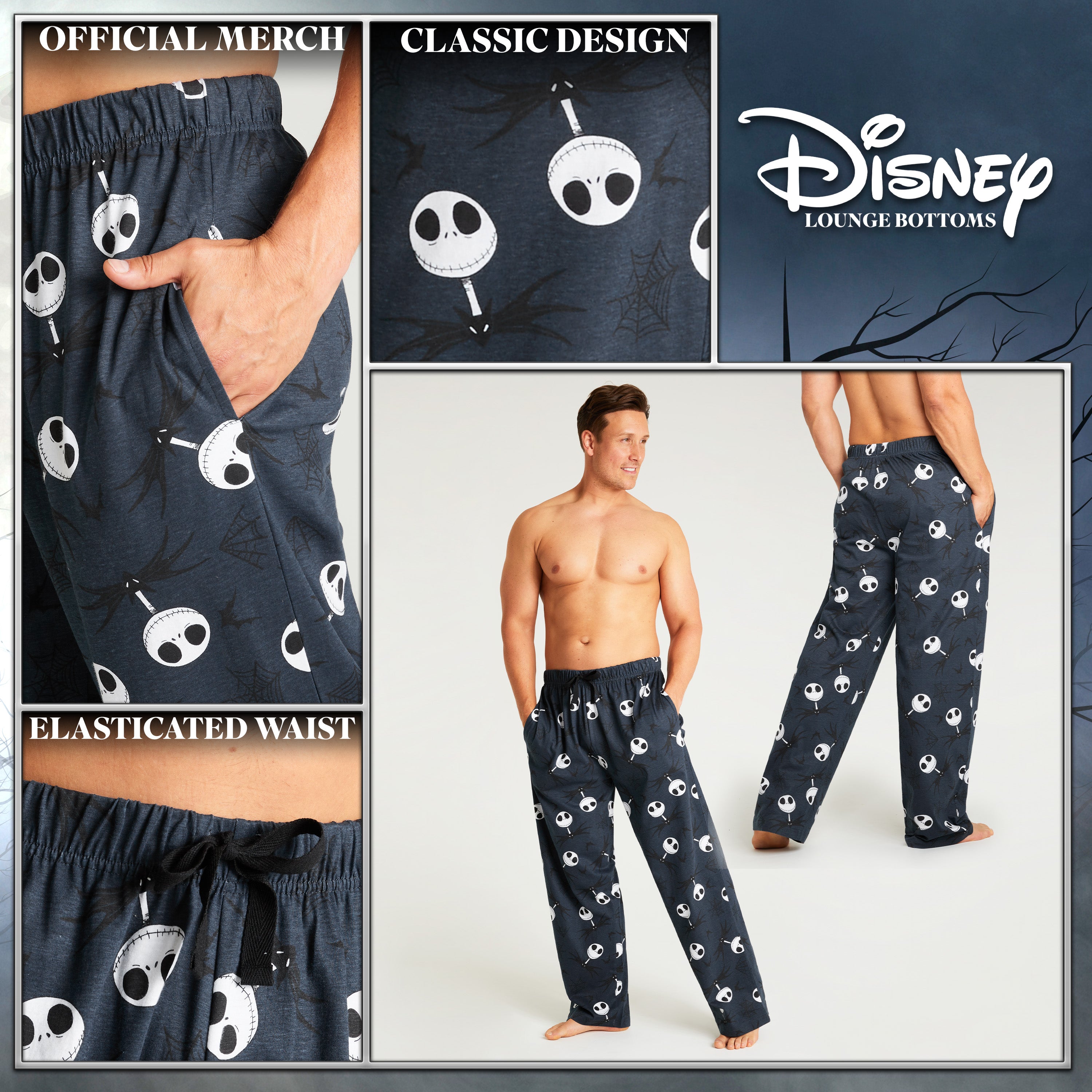 Disney Nightmare Before Christmas Mens Pyjama Bottoms - Get Trend