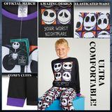 Disney The Nightmare Before Christmas Boys Long Pyjamas Set, Comfortable 2 Piece Nightwear Set - Boys Gifts