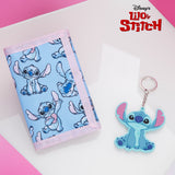 Disney Stitch Kids Wallet and Keyring Gift Set - Blue Stitch - Get Trend