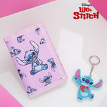 Disney Stitch Kids Wallet and Keyring Gift Set - Pink Stitch - Get Trend