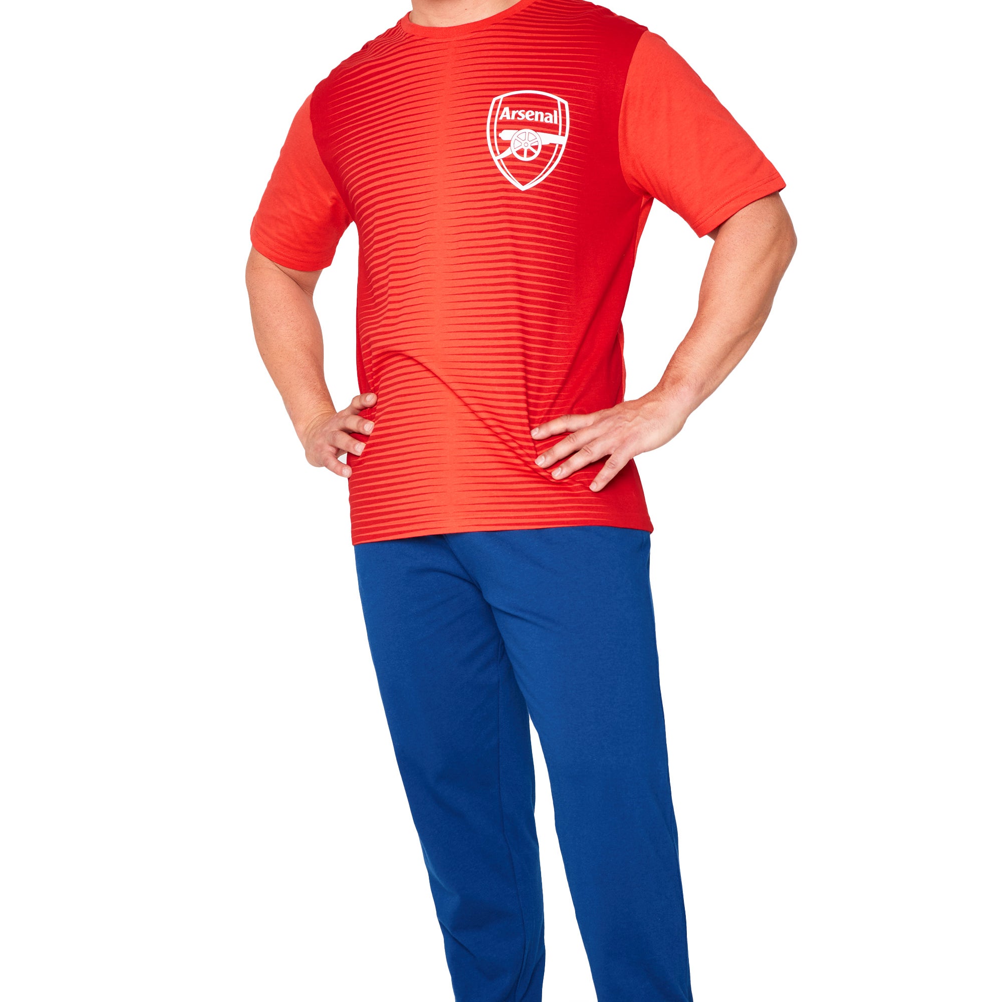 Arsenal F.C. Mens Pyjamas Set - Red & Blue - Get Trend