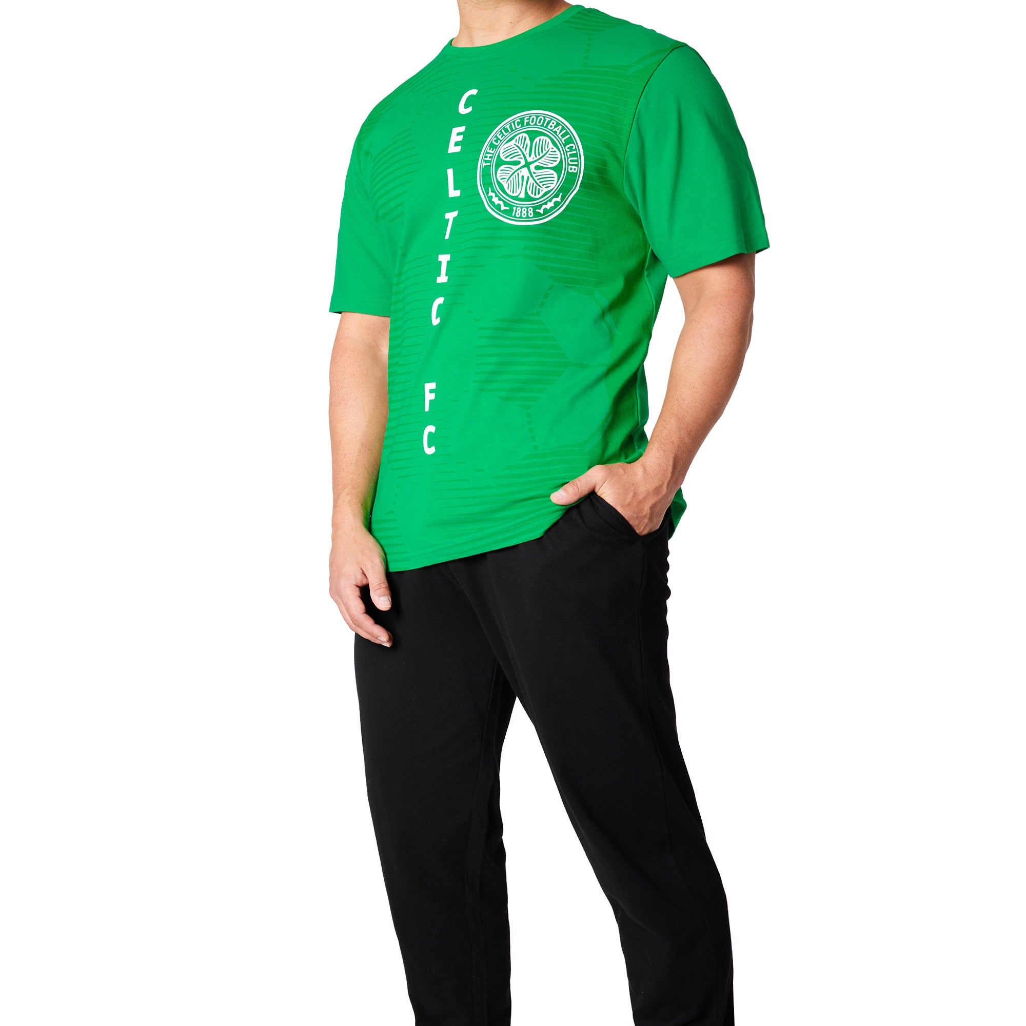 Celtic FC Mens Pyjamas Set - GREEN & BLACK - Get Trend