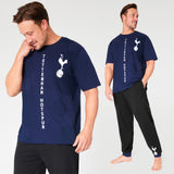 Tottenham Hotspur FC Mens Pyjamas Set - NAVY & BLACK - Get Trend