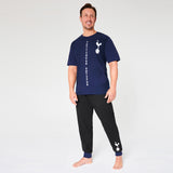 Tottenham Hotspur FC Mens Pyjamas Set - NAVY & BLACK - Get Trend