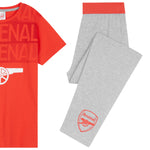 Arsenal F.C. Boys Pyjamas Set - Nightwear PJs for Kids - RED & GREY - Get Trend